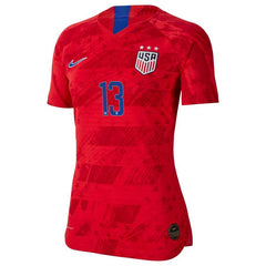 Alex Morgan USWNT Women's 2019 Away Vapor Player Jersey – Red 2019