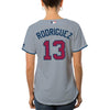 Image of Alex Rodriguez New York Yankees Majestic Women's Fashion Stars &amp; Stripes Cool Base Player Jersey - Gray 2019