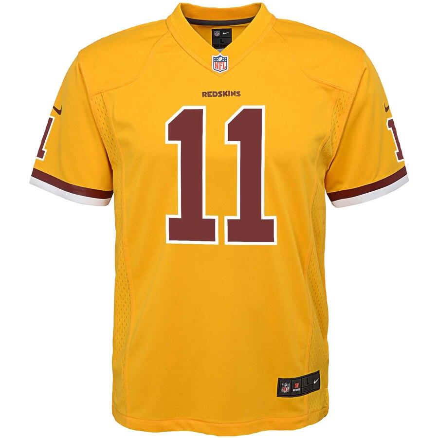 Alex Smith Washington Redskins Youth Color Rush Alternate Player Game Jersey – Gold 2019