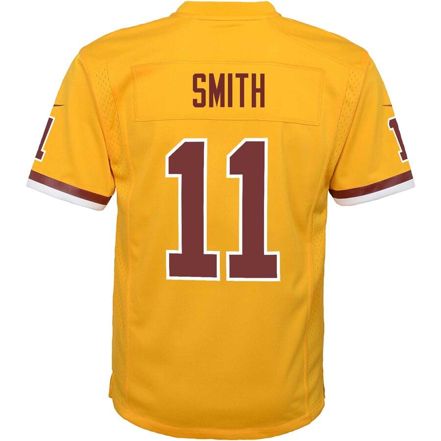 Alex Smith Washington Redskins Youth Color Rush Alternate Player Game Jersey – Gold 2019