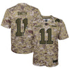 Image of Alex Smith Washington Redskins Youth Salute to Service Game Jersey - Camo 2019