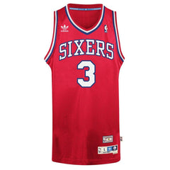 Allen Iverson Philadelphia 76ers Hardwood Classics Swingman Jersey - Red 2019