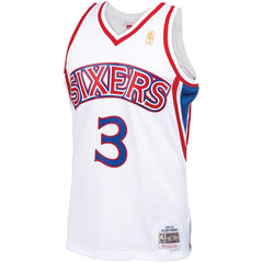 Allen Iverson Philadelphia 76ers Mitchell & Ness 1996-97 Hardwood Classics Swingman Jersey – White 2019