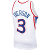 Image of Allen Iverson Philadelphia 76ers Mitchell &amp; Ness 1996-97 Hardwood Classics Swingman Jersey – White 2019