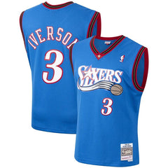 Allen Iverson Philadelphia 76ers Mitchell &amp; Ness Hardwood Classics 2000-01 Swingman Jersey – Royal 2019