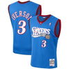 Image of Allen Iverson Philadelphia 76ers Mitchell &amp; Ness Hardwood Classics 2000-01 Swingman Jersey – Royal 2019