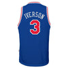 Image of Allen Iverson Philadelphia 76ers Mitchell &amp; Ness Youth Hardwood Classics Swingman Throwback Jersey – Royal 2019