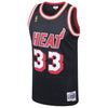 Image of Alonzo Mourning Miami Heat Mitchell &amp; Ness 1996-97 Hardwood Classics Swingman Jersey - Black 2019