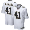 Image of Alvin Kamara New Orleans Saints Game Jersey - White 2019