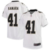 Image of Alvin Kamara New Orleans Saints Youth Game Jersey – White 2019