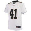 Image of Alvin Kamara New Orleans Saints Youth Game Jersey – White 2019