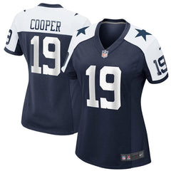 Amari Cooper Dallas Cowboys Women's Throwback Game Jersey – Navy 2019