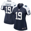 Image of Amari Cooper Dallas Cowboys Women's Throwback Game Jersey – Navy 2019