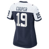 Image of Amari Cooper Dallas Cowboys Women's Throwback Game Jersey – Navy 2019