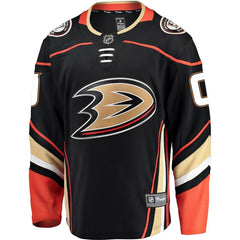 Anaheim Ducks Home Breakaway Custom Jersey - Black 2019