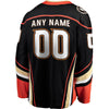 Image of Anaheim Ducks Home Breakaway Custom Jersey - Black 2019