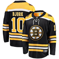 Anders Bjork Boston Bruins Home Breakaway Player Jersey – Black 2019