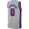 Image of Andre Drummond Detroit Pistons Swingman Jersey - Statement Edition – Silver 2019