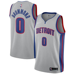 Andre Drummond Detroit Pistons Swingman Jersey - Statement Edition – Silver 2019