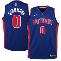 Andre Drummond Detroit Pistons Youth Swingman Jersey Blue - Icon Edition 2019