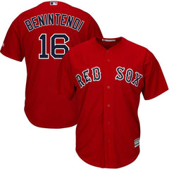 Andrew Benintendi Boston Red Sox Majestic Alternate Official Cool Base Replica Player Jersey - Scarlet 2019