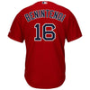 Image of Andrew Benintendi Boston Red Sox Majestic Alternate Official Cool Base Replica Player Jersey - Scarlet 2019