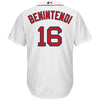 Image of Andrew Benintendi Boston Red Sox Majestic Home Official Cool Base Player Jersey - White 2019