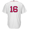 Image of Andrew Benintendi Boston Red Sox Majestic Home Official Cool Base Replica Player Jersey - White 2019