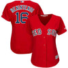 Image of Andrew Benintendi Boston Red Sox Majestic Women's Alternate Cool Base Player Jersey - Scarlet 2019