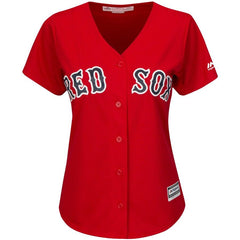 Andrew Benintendi Boston Red Sox Majestic Women's Alternate Cool Base Player Jersey - Scarlet 2019