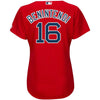 Image of Andrew Benintendi Boston Red Sox Majestic Women's Alternate Cool Base Player Jersey - Scarlet 2019