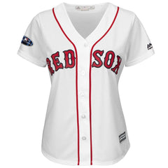 Andrew Benintendi Boston Red Sox Majestic Women's Postseason Home Cool Base Player Jersey – White 2019