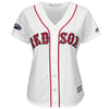 Image of Andrew Benintendi Boston Red Sox Majestic Women's Postseason Home Cool Base Player Jersey – White 2019