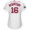 Image of Andrew Benintendi Boston Red Sox Majestic Women's Postseason Home Cool Base Player Jersey – White 2019