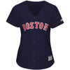 Image of Andrew Benintendi Boston Red Sox Majestic Women's Team Cool Base Player Jersey – Navy 2019