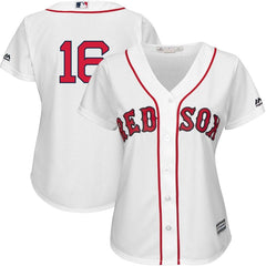 Andrew Benintendi Boston Red Sox Majestic Women's Team Cool Base Player Jersey – White 2019