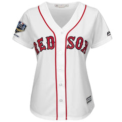 Andrew Benintendi Boston Red Sox Majestic Women's World Series Champions Home Cool Base Player Jersey – White 2019