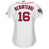 Image of Andrew Benintendi Boston Red Sox Majestic Women's World Series Champions Home Cool Base Player Jersey – White 2019