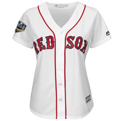 Andrew Benintendi Boston Red Sox Majestic Women's World Series Cool Base Player Jersey – White 2019