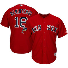 Andrew Benintendi Boston Red Sox Majestic World Series Champions Alternate Cool Base Player Jersey – Scarlet 2019