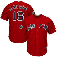 Andrew Benintendi Boston Red Sox Majestic World Series Cool Base Player Jersey – Scarlet 2019