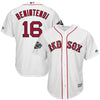 Image of Andrew Benintendi Boston Red Sox Majestic World Series Cool Base Player Jersey – White 2019