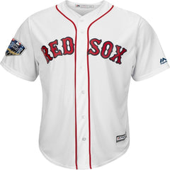 Andrew Benintendi Boston Red Sox Majestic World Series Cool Base Player Number Jersey – White 2019