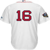 Image of Andrew Benintendi Boston Red Sox Majestic World Series Cool Base Player Number Jersey – White 2019