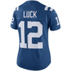 Image of Andrew Luck Indianapolis Colts Women's Color Rush Limited Jersey - Royal 2019
