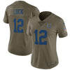 Image of Andrew Luck Indianapolis Colts Women's Salute to Service Limited Jersey - Olive 2019