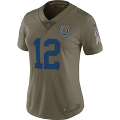 Andrew Luck Indianapolis Colts Women's Salute to Service Limited Jersey - Olive 2019