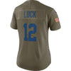 Image of Andrew Luck Indianapolis Colts Women's Salute to Service Limited Jersey - Olive 2019