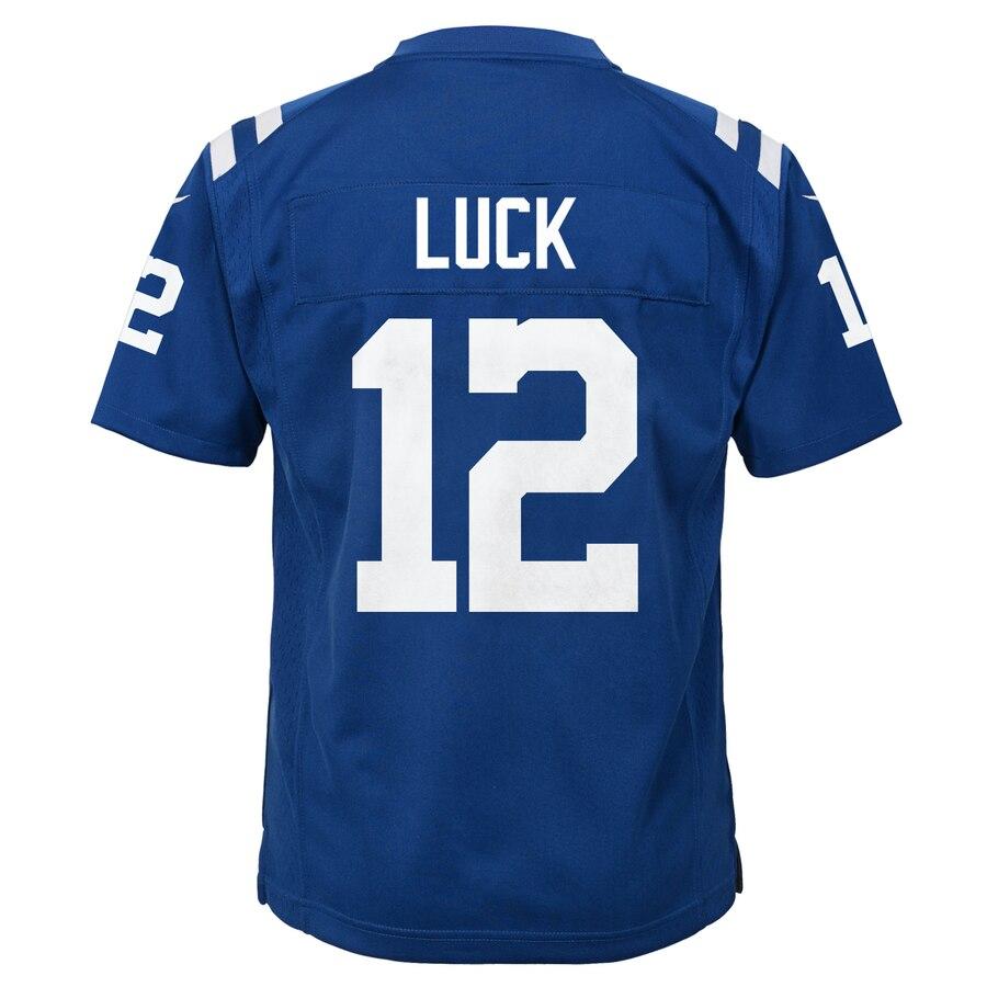 Andrew Luck Indianapolis Colts Youth Color Rush Game Jersey - Royal 2019