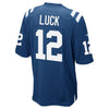Image of Andrew Luck Indianapolis Colts Youth Team Color Game Jersey - Royal 2019